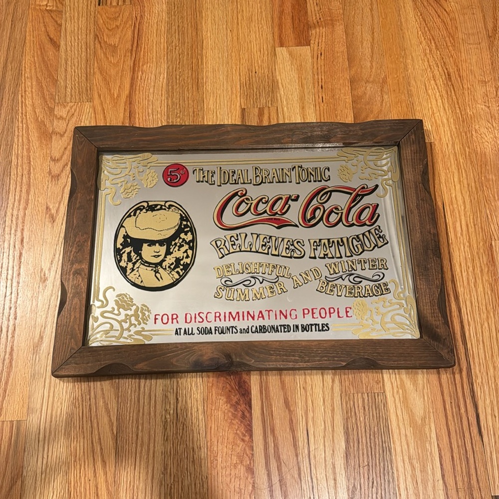 Vintage Coca Cola Advertising Mirror